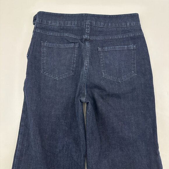G.I.L.I Got It Love It Wide Leg Side Zipper Women's size 2 Darl Blue Denim Jeans - Picture 5 of 5